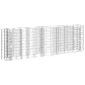 vidaXL Arriate de gaviones de hierro galvanizado 330x50x100 cm