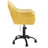 vidaXL Sillas de comedor giratorias 4 uds terciopelo amarillo mostaza