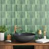 vidaXL Azulejo Rectangular 10 pcs Verde oscuro 29 x 23 x 0,08 cm