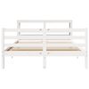 vidaXL Estructura de cama sin colch&oacute;n madera maciza de pino 160x200 cm