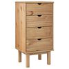 vidaXL Cajonera OTTA madera maciza de pino 45x39x90 cm