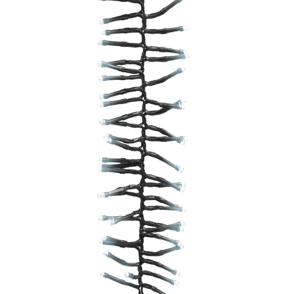 vidaXL Tira de luces de racimo con 400 LED PVC blanco frío 7,4 m