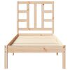 vidaXL Estructura de cama madera maciza 75x190 cm