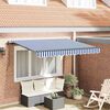 vidaXL Toldo Retr&aacute;ctil Azul 300 x 200 cm tela