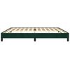 vidaXL Estructura cama sin colch&oacute;n terciopelo verde oscuro 200x200 cm
