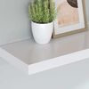 vidaXL Estante flotante de pared MDF blanco 90x23,5x3,8 cm