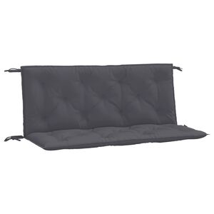 vidaXL Cojines de banco de jard&iacute;n 2 uds antracita 120x50x7 cm