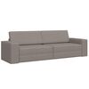 vidaXL Sof&aacute; cama Taup&eacute; 245 x 78 x 77 cm tela