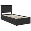 vidaXL Estructura de cama Negro 90 x 200 cm Madera Ingenieril