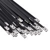 vidaXL Atadura de Cables 50 uds. 4,6 x 450 mm Negro