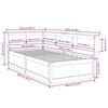vidaXL Cama con estanter&iacute;a sin colch&oacute;n madera maciza de pino 100x200cm