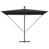 vidaXL Parasol de cantilever tipo plátano Negro 294 x 200 x 254 cm