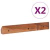 vidaXL Mueble de TV de pared madera maciza de teca 90x30x30 cm