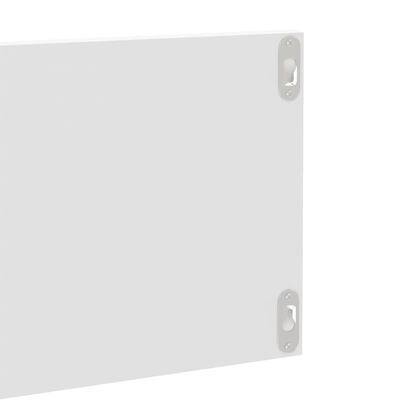 vidaXL Estante de pared 4 uds contrachapado blanco brillo 80x11,5x18cm
