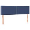 vidaXL Cama box spring con colch&oacute;n tela azul 140x200 cm