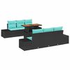 vidaXL Conjunto de Comedor de Jard&iacute;n 7 uds. 6-N&uacute;mero de plazas
