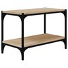 vidaXL Mueble para TV contrachapada y acero roble Sonoma 60x33x41 cm