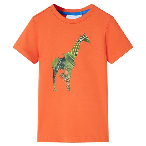 Camiseta infantil naranja 128