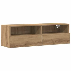 vidaXL Mueble de TV Montado en la Pared Roble artisan 100 x 30 x 30 cm