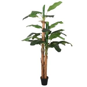 vidaXL &Aacute;rbol de pl&aacute;tano artificial 9 hojas verde 120 cm