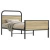 vidaXL Estructura de cama sin colchón 80x200 cm madera roble Sonoma