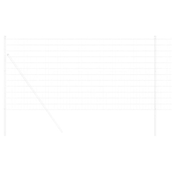 vidaXL Cerca Euro Plateado 1 x 10 m