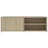 vidaXL Mueble de TV madera contrachapada color roble 120x34x37 cm