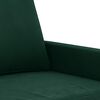 vidaXL Sofá de 3 plazas terciopelo verde oscuro 180 cm