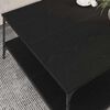 vidaXL Mesa de Caf&eacute; Roble negro 100 x 100 x 40 cm Madera contrachapada