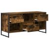 vidaXL Gabinete de TV con caj&oacute;n Roble Humo 100 x 36 x 49,5 cm
