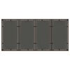 vidaXL Conjunto de Comedor de Jard&iacute;n 9 pcs Marr&oacute;n rat&aacute;n sint&eacute;tico