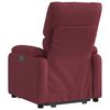 vidaXL Sill&oacute;n el&eacute;ctrico reclinable elevable de tela rojo tinto