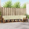 vidaXL Conjunto de sof&aacute;s de exterior con coj&iacute;n 6 pcs Natural y Crema