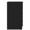 vidaXL Armario de Noche Negro 38 x 38 x 66 cm Madera contrachapada
