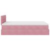vidaXL Estructura de cama otomana colch&oacute;n terciopelo rosa 120x200cm