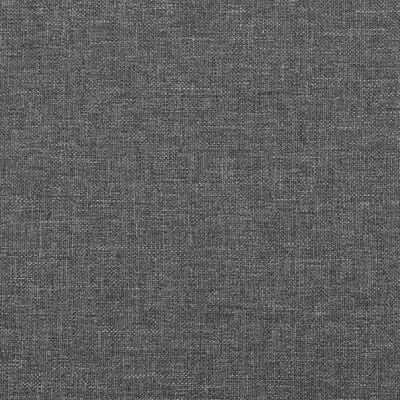 vidaXL Cama box spring con colchón tela gris oscuro 140x200 cm