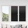 vidaXL L&aacute;minas de ventana esmerilada 3 uds PVC negro