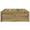 vidaXL Taburete de jardín madera de pino impregnada 120x80 cm