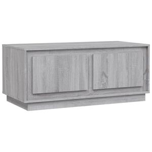 vidaXL Mesa de centro madera contrachapada gris Sonoma 102x50x44 cm