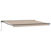 vidaXL Toldo Retr&aacute;ctil El&eacute;ctrico Beige y Antracita 4 x 2 m