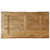 vidaXL Tablero de mesa borde natural madera maciza mango 120x60x3,8 cm