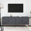 vidaXL Muebles de TV 2 unidades acero gris antracita 68x39x50,5 cm