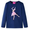 vidaXL Camiseta infantil de manga larga azul marino 104