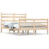 vidaXL Estructura de cama sin colch&oacute;n madera maciza de pino 140x200 cm