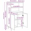 vidaXL Alacena Marr&oacute;n 60 x 36 x 110 cm Madera contrachapada