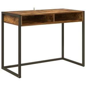vidaXL Escritorio Roble Humo Madera de ingenier&iacute;a 100 x 50 x 75 cm