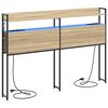 vidaXL Cabecero con almacenamiento Roble Sonoma Madera de ingenier&iacute;a