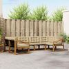 vidaXL Conjunto de sof&aacute;s de exterior con coj&iacute;n 6 pcs Natural y Beige