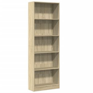 vidaXL Estanter&iacute;a de madera de ingenier&iacute;a roble Sonoma 60x24x176 cm