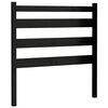 vidaXL Cabecero de cama madera maciza de pino negro 81x4x100 cm